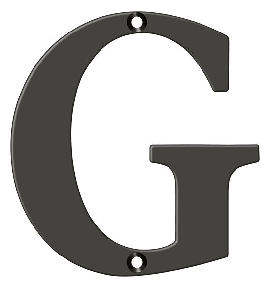 Deltana - 4" Residential Letter G - Oil Rubbed Bronze