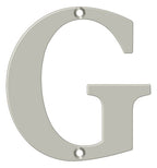 Deltana - 4" Residential Letter G - Satin Nickel