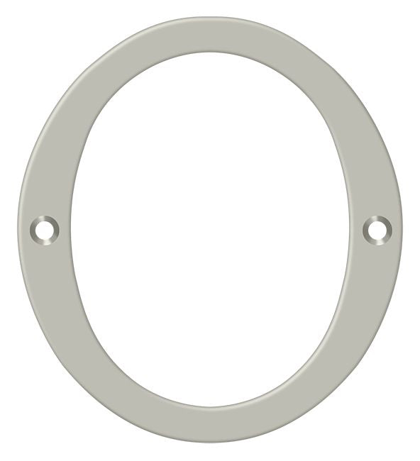 Deltana RN4-0U15 4" Numbers; Solid Brass; Satin Nickel Finish Main image