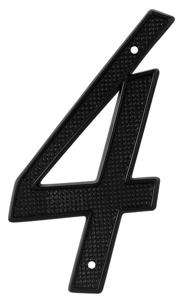 Deltana RNZ44 4" Numbers; Zinc; Black Finish Main image