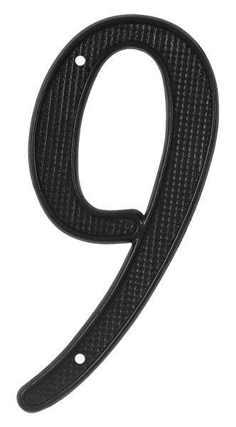 Deltana RNZ49 4" Numbers; Zinc; Black Finish Main image