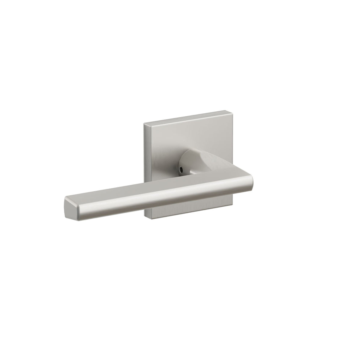 Emtek S30003HLSS Helios Lever Dummy with Square Rose for 1-1/4" to 2" Door Brushed Stainless Steel Finish Main image
