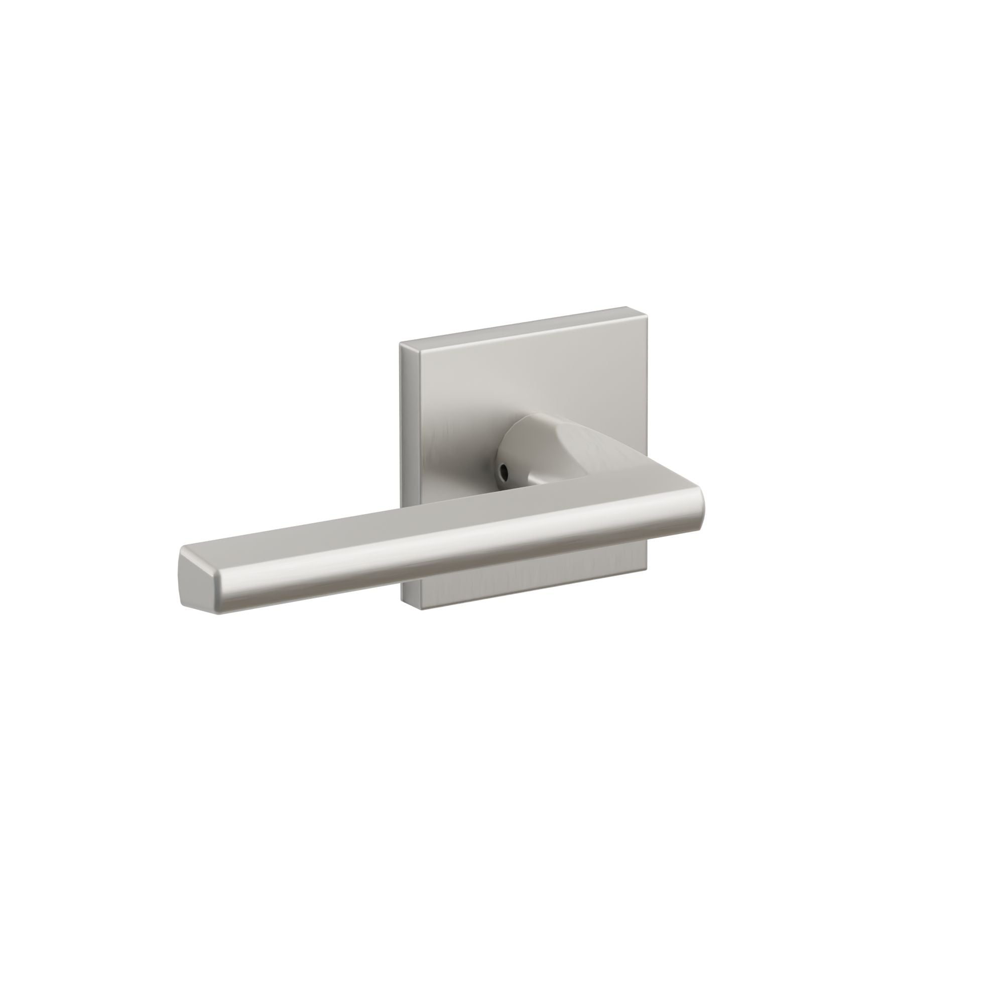 Emtek CS10003HLSS Helios Lever 2-3/8" Backset Passage with Square Rose For 1-3/8" to 1-3/4" Door Brushed Stainless Steel Finish