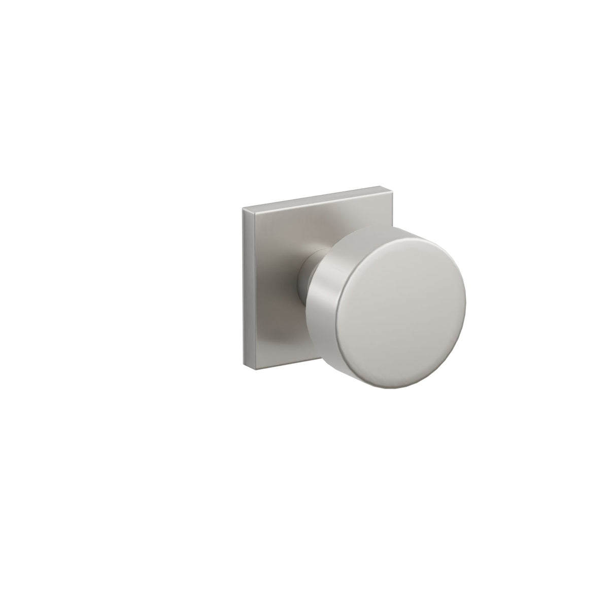 Emtek CS10002RNKSS Round Knob 2-3/8" Backset Passage with Disk Rose For 1-3/8" to 1-3/4" Door Brushed Stainless Steel Finish Main image