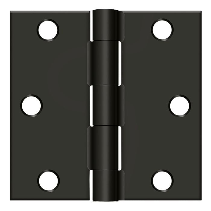 Deltana - 3" x 3" Square Hinge (Steel) - Oil Rubbed Bronze