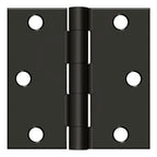 Deltana - 3" x 3" Square Hinge (Steel) - Oil Rubbed Bronze