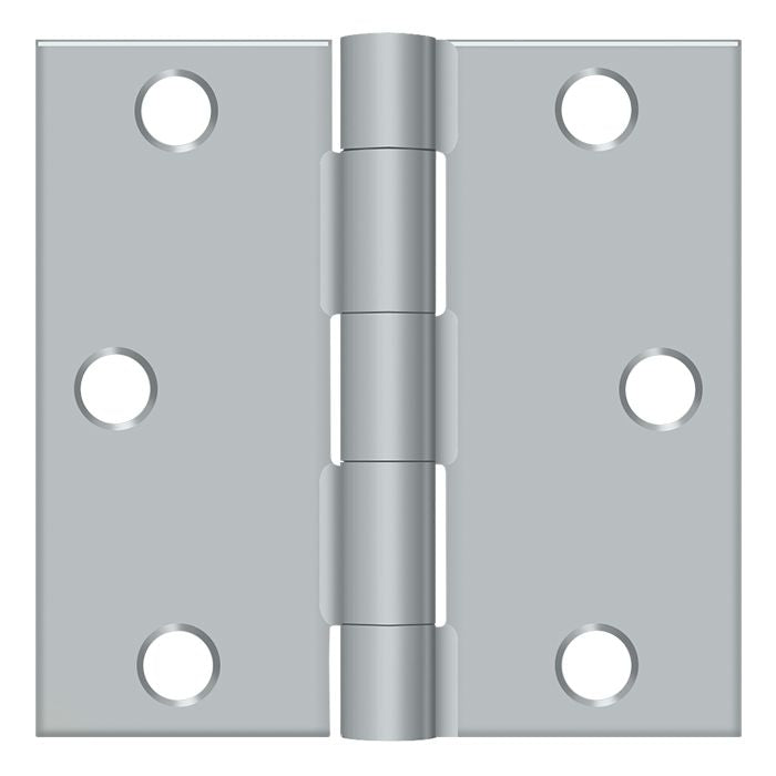 Deltana - 3" x 3" Square Hinge (Steel) - Satin Chrome