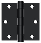 Deltana - 3-1/2" x 3-1/2" Square Hinge; Heavy Duty - Flat Black
