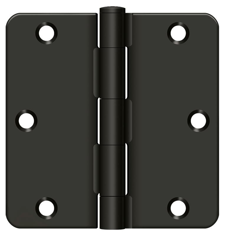 Deltana - 3-1/2" x 3-1/2" x 1/4" Radius Hinge; Residential Thickness - Oil Rubbed Bronze Main image