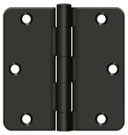 Deltana - 3-1/2" x 3-1/2" x 1/4" Radius Hinge; Residential Thickness - Oil Rubbed Bronze
