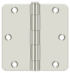 Deltana - 3-1/2" x 3-1/2" x 1/4" Radius Hinge; Residential Thickness - Bright Nickel