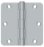 Deltana - 3-1/2" x 3-1/2" x 1/4" Radius Hinge; Residential Thickness - Satin Chrome