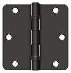 Deltana - 3-1/2" x 3-1/2" x 1/4" Radius Hinge; Ball Bearing - Oil Rubbed Bronze