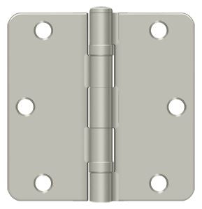 Deltana - 3-1/2" x 3-1/2" x 1/4" Radius Hinge; Ball Bearing - Satin Nickel
