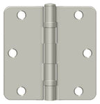 Deltana - 3-1/2" x 3-1/2" x 1/4" Radius Hinge; Ball Bearing - Satin Nickel