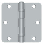 Deltana - 3-1/2" x 3-1/2" x 1/4" Radius Hinge; Ball Bearing - Satin Chrome