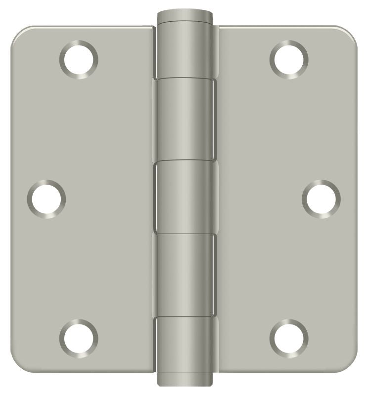 Deltana - 3-1/2" x 3-1/2" x 1/4" Radius Hinge; Heavy Duty - Satin Nickel