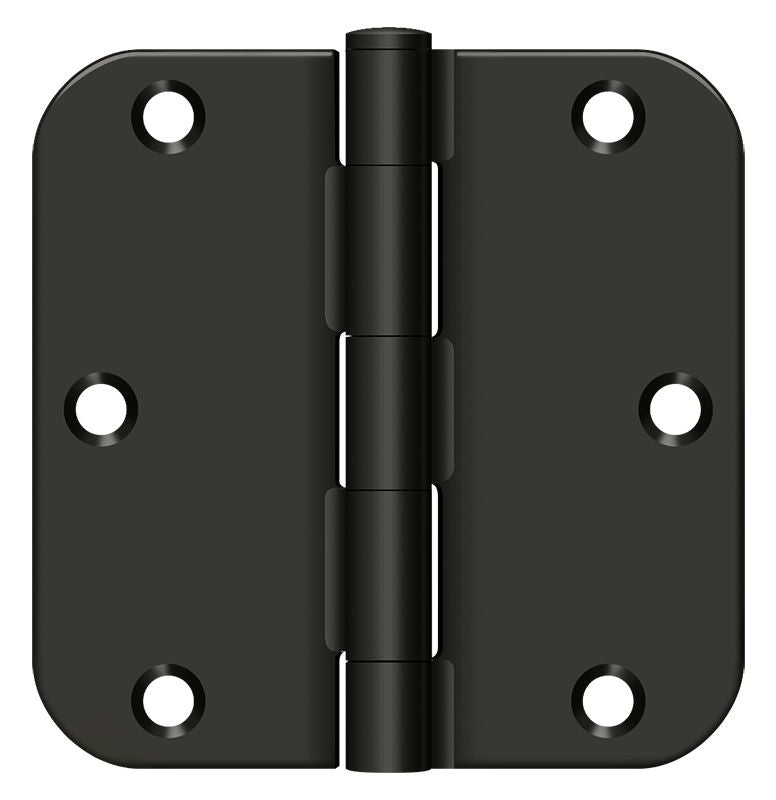 Deltana - 3-1/2" x 3-1/2" x 5/8" Radius Hinge; Residential Thickness - Oil Rubbed Bronze