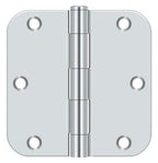 Deltana - 3-1/2" x 3-1/2" x 5/8" Radius Hinge; Residential Thickness - Bright Chrome