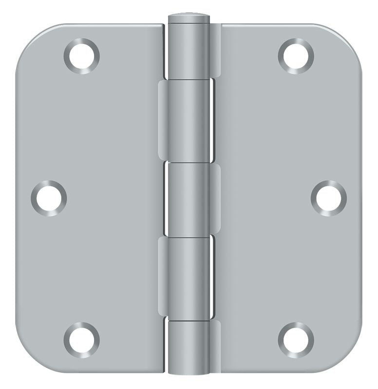 Deltana - 3-1/2" x 3-1/2" x 5/8" Radius Hinge; Residential Thickness - Satin Chrome