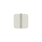 Deltana - 3-1/2" x 3-1/2" x 5/8" Radius Hinge; Ball Bearing - Bright Nickel