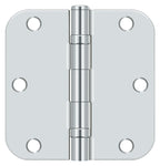 Deltana - 3-1/2" x 3-1/2" x 5/8" Radius Hinge; Ball Bearing - Bright Chrome