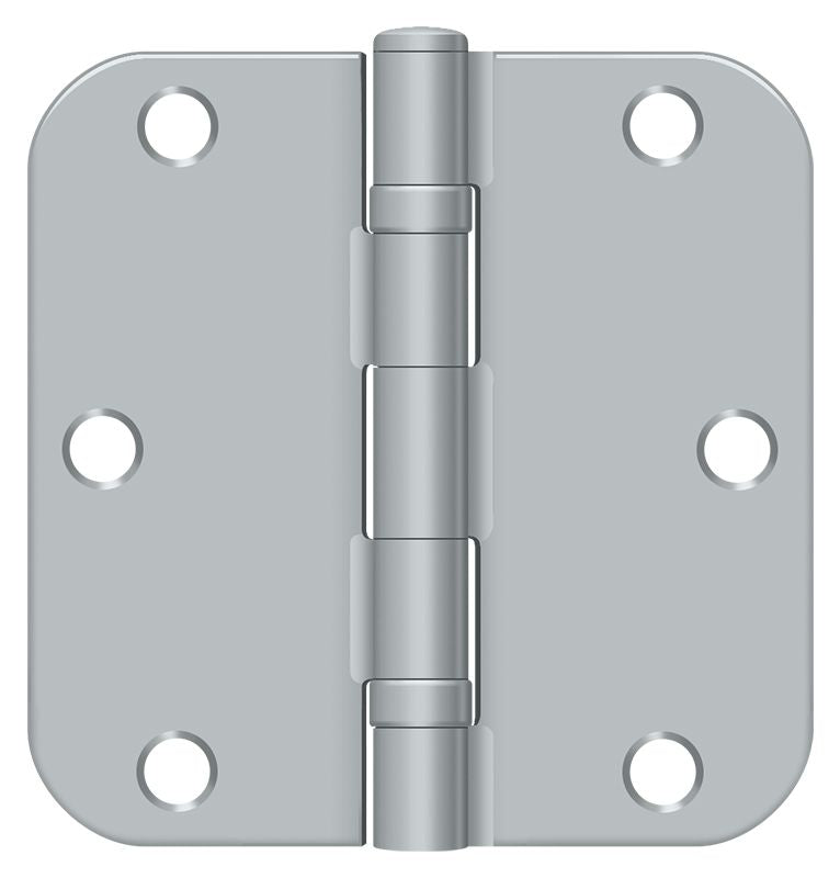 Deltana - 3-1/2" x 3-1/2" x 5/8" Radius Hinge; Ball Bearing - Satin Chrome