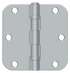 Deltana - 3-1/2" x 3-1/2" x 5/8" Radius Hinge; Ball Bearing - Satin Chrome