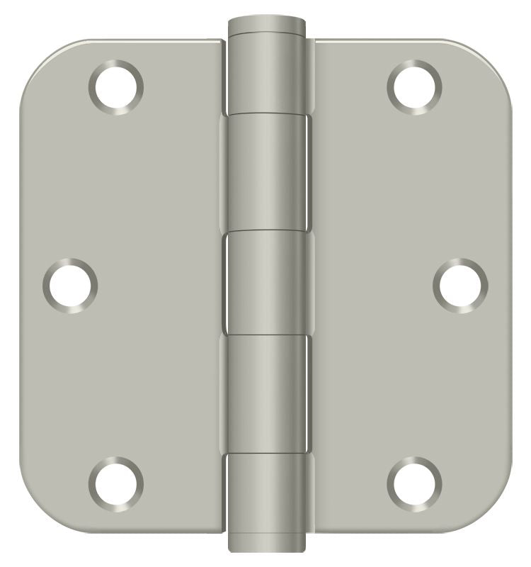 Deltana - 3-1/2" x 3-1/2" x 5/8" Radius Hinge; Heavy Duty - Satin Nickel