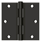 Deltana - 3-1/2" x 3-1/2" Square Hinge (Steel) - Oil Rubbed Bronze