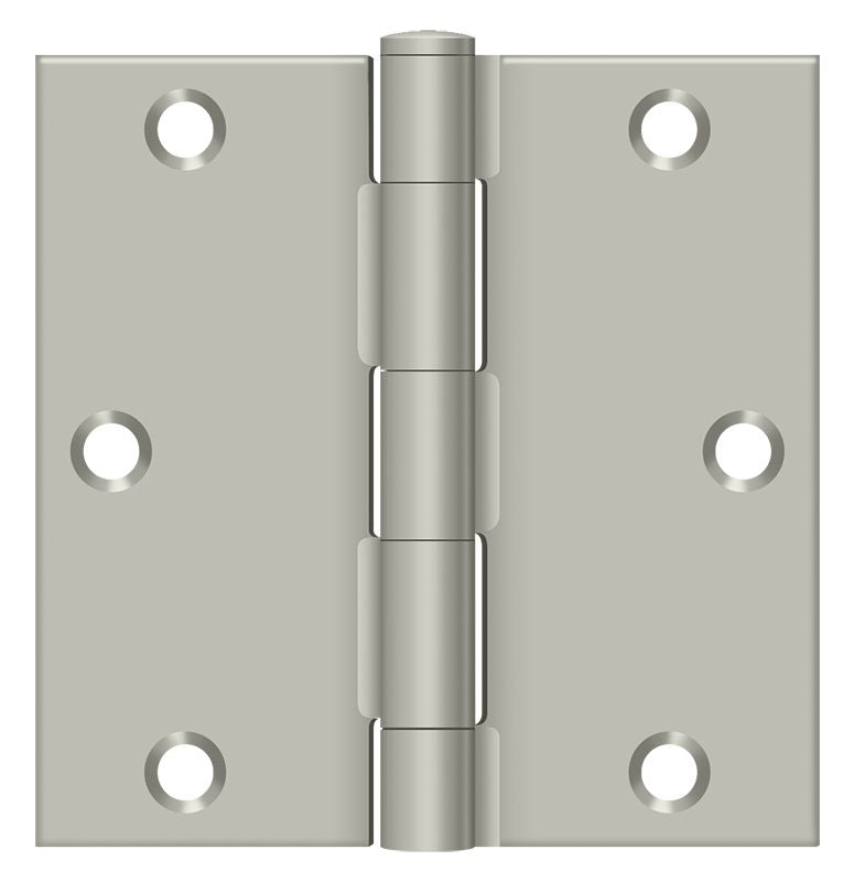 Deltana - 3-1/2" x 3-1/2" Square Hinge (Steel) - Satin Nickel