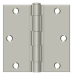 Deltana - 3-1/2" x 3-1/2" Square Hinge (Steel) - Satin Nickel