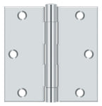 Deltana - 3-1/2" x 3-1/2" Square Hinge (Steel) - Bright Chrome
