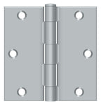 Deltana - 3-1/2" x 3-1/2" Square Hinge (Steel) - Satin Chrome