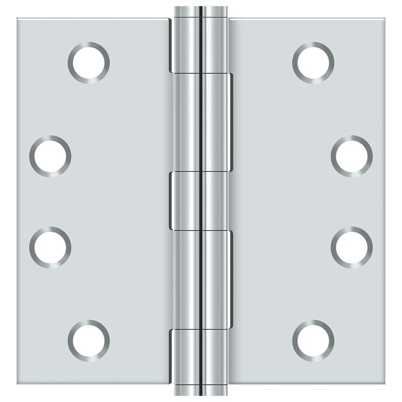 Deltana - 4" x 4" Square Hinge; Heavy Duty - Bright Chrome