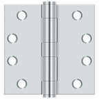 Deltana - 4" x 4" Square Hinge; Heavy Duty - Bright Chrome