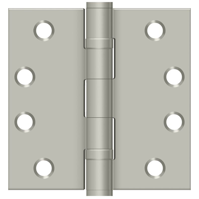 Deltana - 4" x 4" Square Hinge; Heavy Duty; Ball Bearings - Satin Nickel