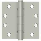 Deltana - 4" x 4" Square Hinge; Heavy Duty; Ball Bearings - Satin Nickel