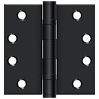 Deltana - 4" x 4" Square Hinge; Heavy Duty; Ball Bearings - Flat Black