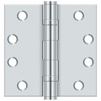 Deltana - 4" x 4" Square Hinge; Heavy Duty; Ball Bearings - Bright Chrome
