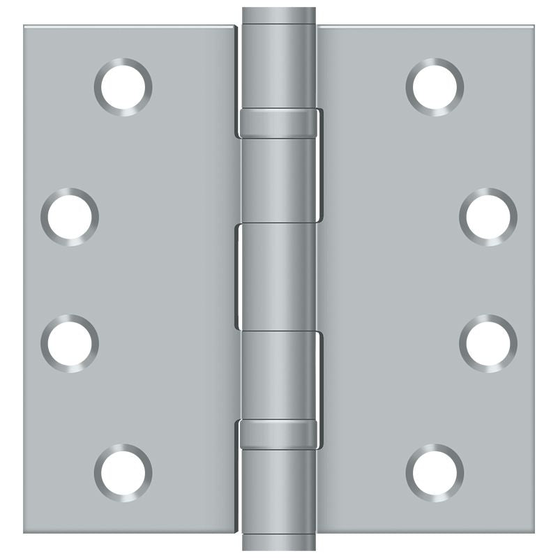 Deltana - 4" x 4" Square Hinge; Heavy Duty; Ball Bearings - Satin Chrome