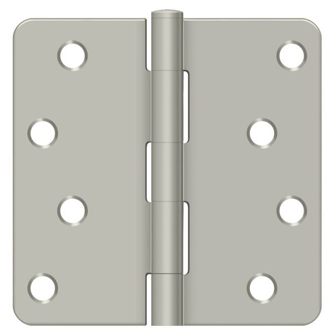Deltana - 4" x 4" x 1/4" Radius Hinge - Satin Nickel