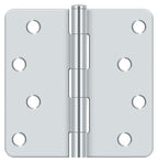 Deltana - 4" x 4" x 1/4" Radius Hinge - Bright Chrome