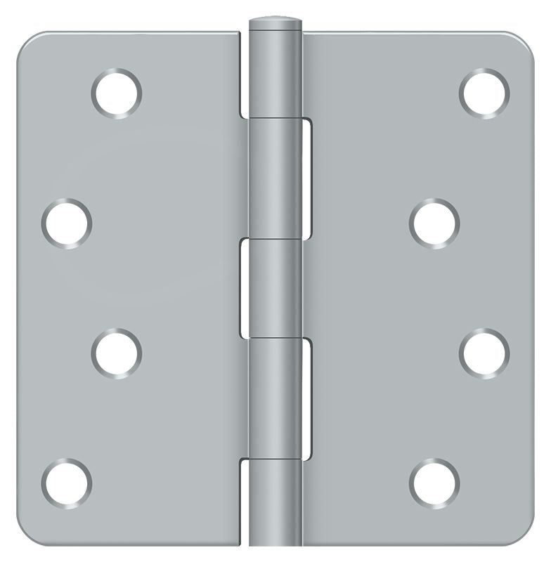 Deltana - 4" x 4" x 1/4" Radius Hinge - Satin Chrome