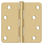 Deltana - 4" x 4" x 1/4" Radius Hinge - Satin Brass