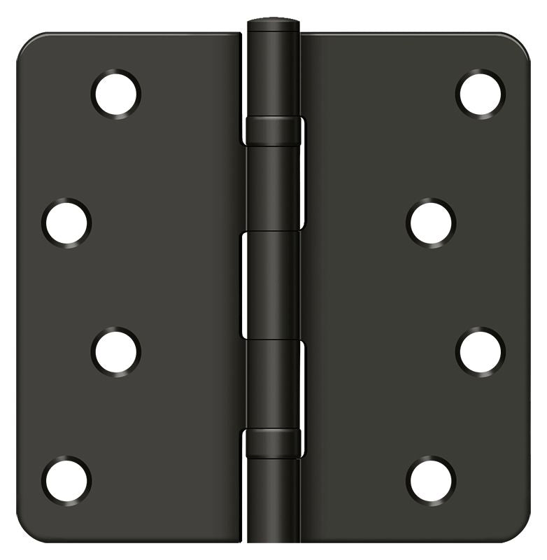 Deltana - 4" x 4" x 1/4" Radius Hinge; Ball Bearings - Oil Rubbed Bronze