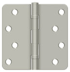 Deltana - 4" x 4" x 1/4" Radius Hinge; Ball Bearings - Satin Nickel