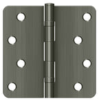Deltana - 4" x 4" x 1/4" Radius Hinge; Ball Bearings - Antique Nickel