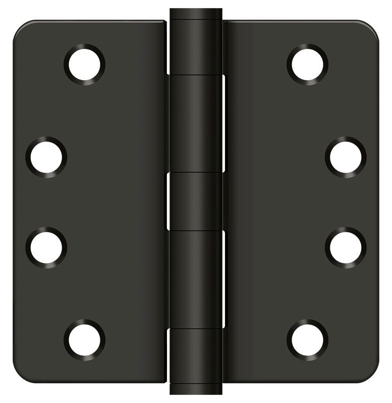 Deltana - 4" x 4" x 1/4" Radius Hinge; Heavy Duty - Oil Rubbed Bronze