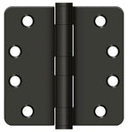 Deltana - 4" x 4" x 1/4" Radius Hinge; Heavy Duty - Oil Rubbed Bronze